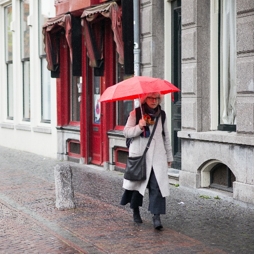 Red umbrella